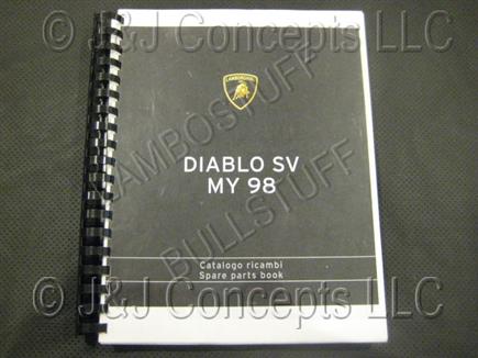 Diablo SV 1998 Parts Manual 
