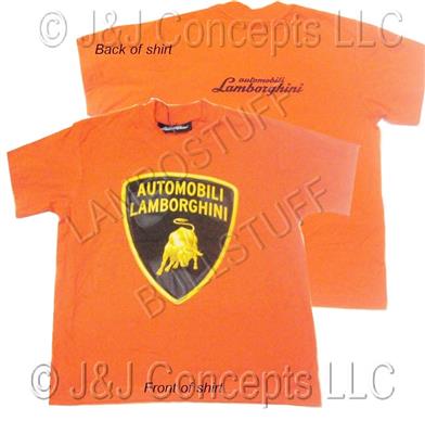 Youth Orange Crest Tee Shirt size Large