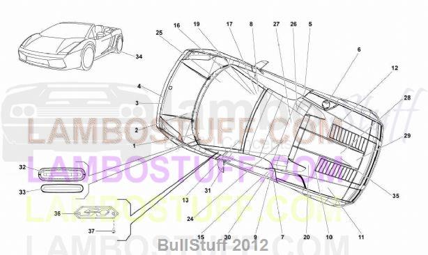 2014 Lamborghini GALLARDO LP 560-4 SPYDER FL II AUSTRALIA NAMEPLATES  (010.02.00)