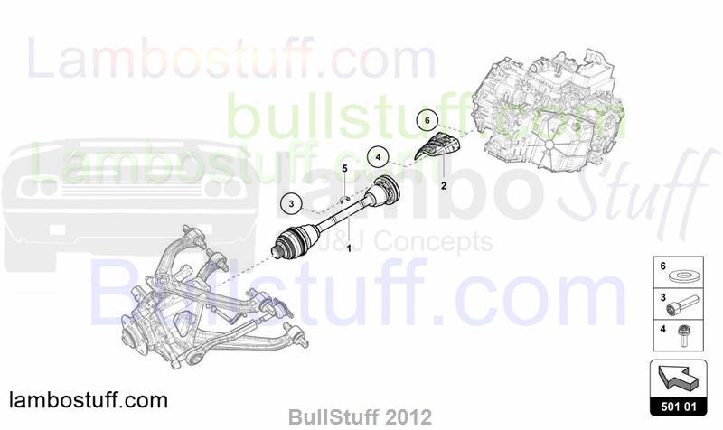 2015 Lamborghini HURACAN LP 610-4 COUPE AUSTRALIA REAR DRIVE SHAFT (501 ...