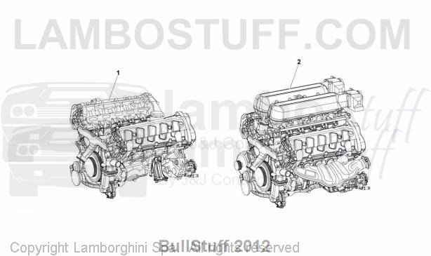 2012 Lamborghini GALLARDO LP 560-4 COUPE ENGLAND ENGINE (100.01.00)