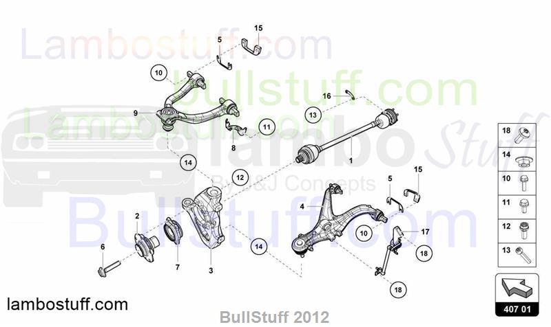 2015 Lamborghini HURACAN LP 610-4 COUPE ENGLAND FRONT DRIVE SHAFT AND ...