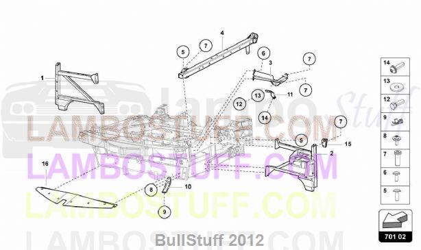 2014 Lamborghini AVENTADOR LP720-4 COUPE 50th EUROPE FRONT FRAME ...