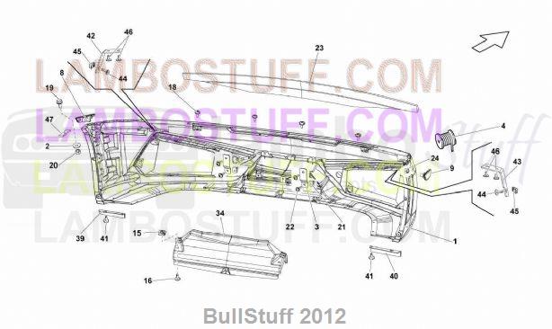 2012 Lamborghini GALLARDO LP 570-4 SPYDER PERFORMANTE USA FRONT BUMPERS ...