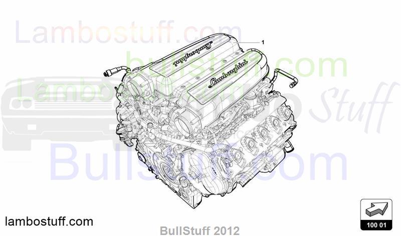 2015 Lamborghini HURACAN LP 610-4 COUPE USA COMPLETE ENGINE (100.01.00)