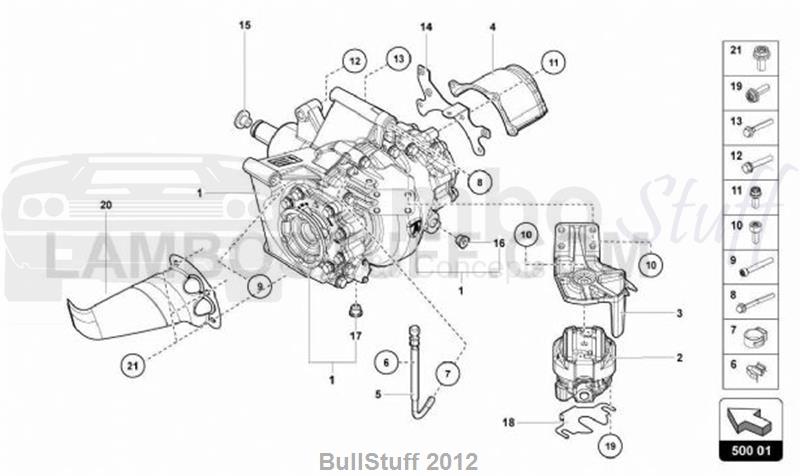 2019 Lamborghini AVENTADOR S ROADSTER USA DIFFERENTIAL (500.01.00)