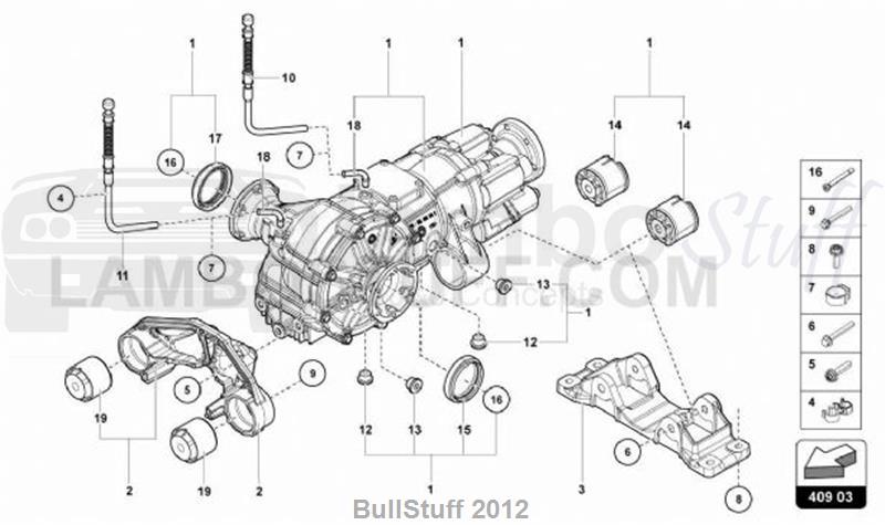 2020 Lamborghini AVENTADOR SVJ ROADSTER USA FRONT AXLE DIFFERENTIAL ...