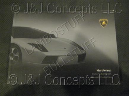 MURCIELAGO OWNERS MANUAL 