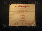 Manufacturer Plate