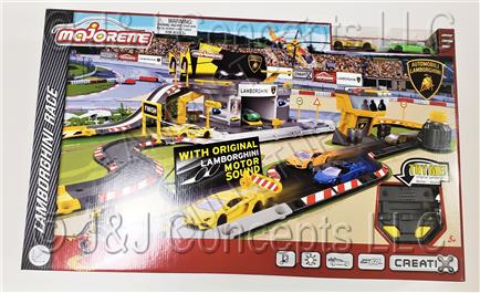 Majorette Large Lamborghini Race Set with cars