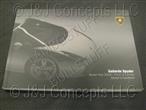 GALLARDO SPYDER 2007 OWNERS HANDBOOK