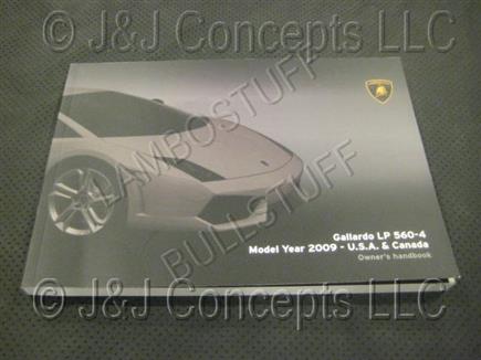 GALLARDO LP560-4 2009 OWNERS MANUAL USA / CANADA