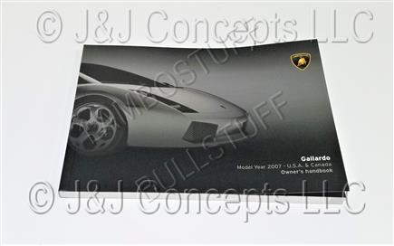 GALLARDO 2007 USA OWNERS MANUAL