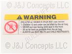 Air Bag Warning Label