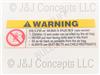 Air Bag Warning Label