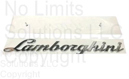 LAMBORGHINI SCRIPT EMBLEM TYPE SIGN LOGO POST