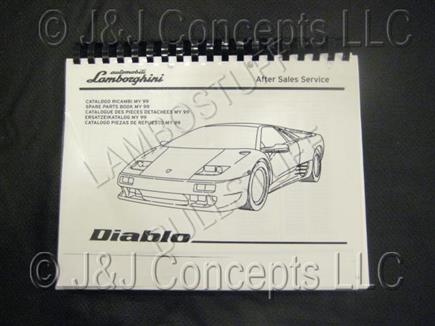 Diablo Roadster 1999 Parts Manual Suppliment