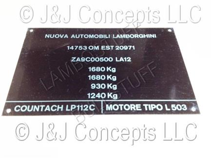 Manifacturer Plate
