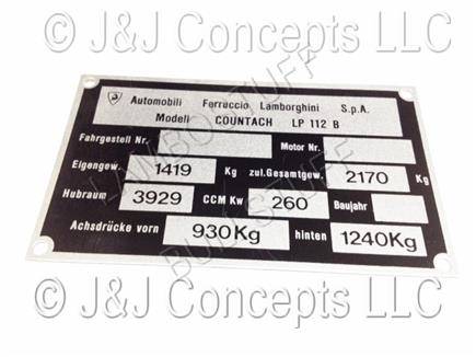 Identif.Data Plate