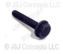 SCREW 8X1.25X45 BLACK FLANGE