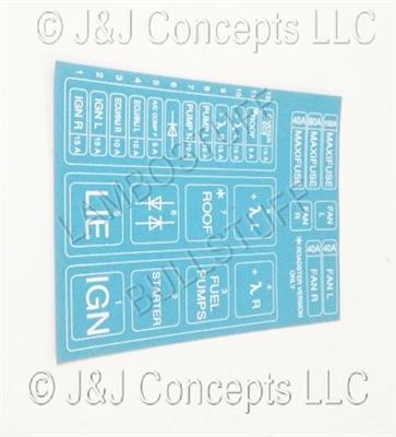 Relay Box Adhesive Label