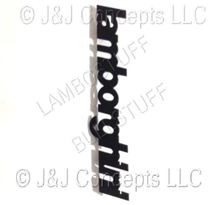 Lamborghini Black Plate