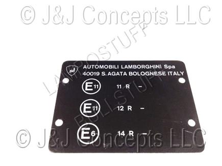 Regulation Plate