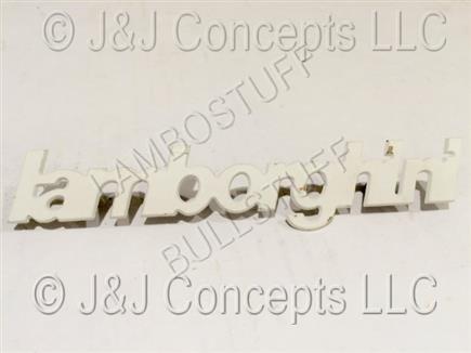 Lamborghini White Plate