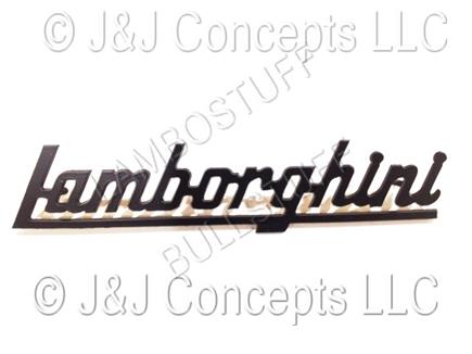 Lamborghini Black Plate