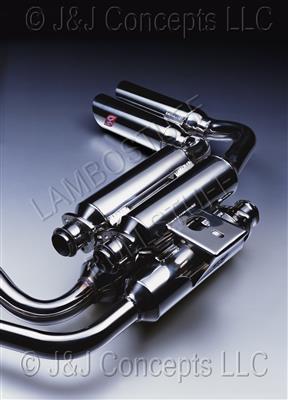 Quicksilver Countach Sport System Exhaust w/ Interm Pipes Polished