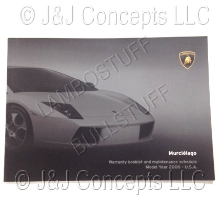 ランボルギーニ　ガヤルド 前期　取扱説明書　メンテナンスマニュアル　マニュアル Lamborghini Warranty Manuals (in Manuals and Books)