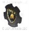 CALLISTO AND CORDELIA MAT BLACK LOGO WHEEL CAP SET OF 4