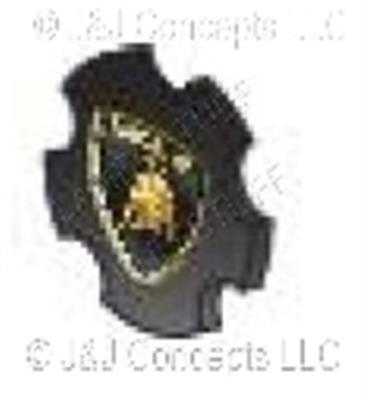 CALLISTO AND CORDELIA MAT BLACK LOGO WHEEL CAP SET OF 4