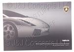 GALLARDO 2008 WARRANTY AND MAINTENANCE PLAN BOOK 