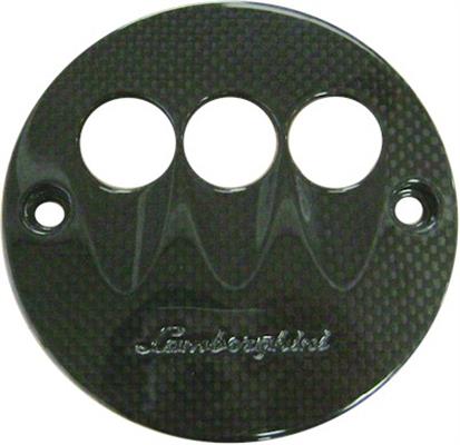 E-GEAR SELECTOR IN CARBON FIBRE WITH EMBLEM