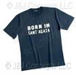 Mens Blue St. Agata short sleeve shirt size Medium