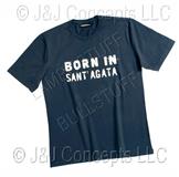 Mens Blue St. Agata short sleeve shirt