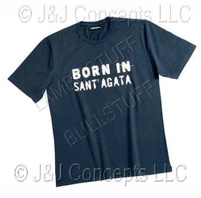 Mens Blue St. Agata short sleeve shirt size Medium