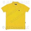 Mens Yellow Sport Polo Short Sleeve Size XL 