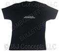 Ladies Blue Lamborghini Logo Round Neck short sleeve Tee shirt size Medium
