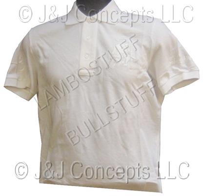 Mens White Hydrogen Polo Size L 
