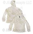 Ladies White Anorak Jacket size Large