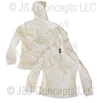 Ladies White Anorak Jacket size Large