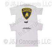 Youth White Crest Short Sleeve Shirt