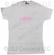 Ladies Grey Lamborghini Logo Round Neck Tee size Large