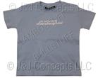 Youth Blue Script T Shirt Size 4 to 5 years