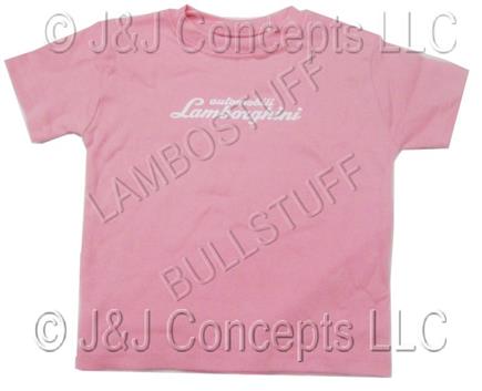 Youth Pink Script T Shirt Size 4 to 5 years