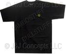 Mens Black Lamborghini Crest Short Sleeve Tee-shirt size Small