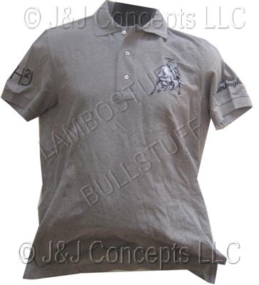 Mens Grey Hydrogen Polo Shirt Size Small -50% OFF