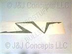 Small SV Sticker for door in black Murcielago SV LP670